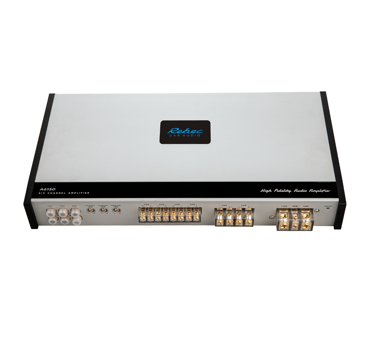 Wzmacniacz 6-kanałowy 4x100W+2x150W Rebec A6150 - obrazek 2